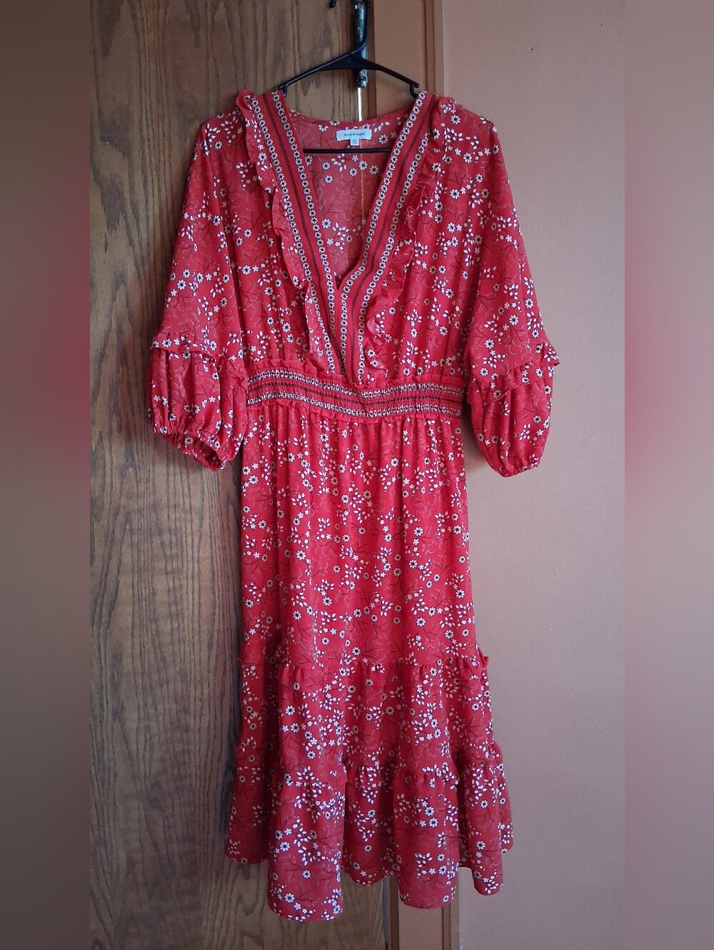 Red Ruffle Dress